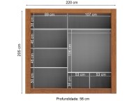 Placard 4 Puertas Corredizas