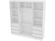 Placard 6 Puertas, 6 Cajones, 2 espejos