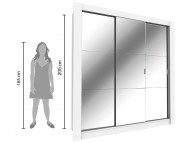 Placard c/ 3 puertas con espejos corredizos - 218670200
