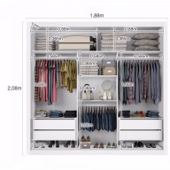 Placard con Espejo 3 Puertas Corredizas  847646300