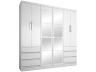 Placard 6 Puertas, 6 Cajones, 2 espejos