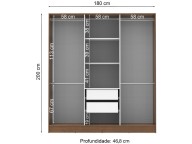 Placard 6 Puertas c/ 2 espejos  218669000