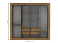 Placard 4 Puertas Corredizas