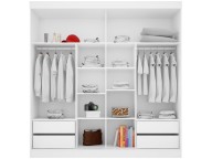 Placard 2 Puertas corredizas, 4 Cajones