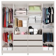 Placard 6 Puertas con 6 Cajones