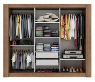 Placard 3 Puertas corredizas con 1 Espejo